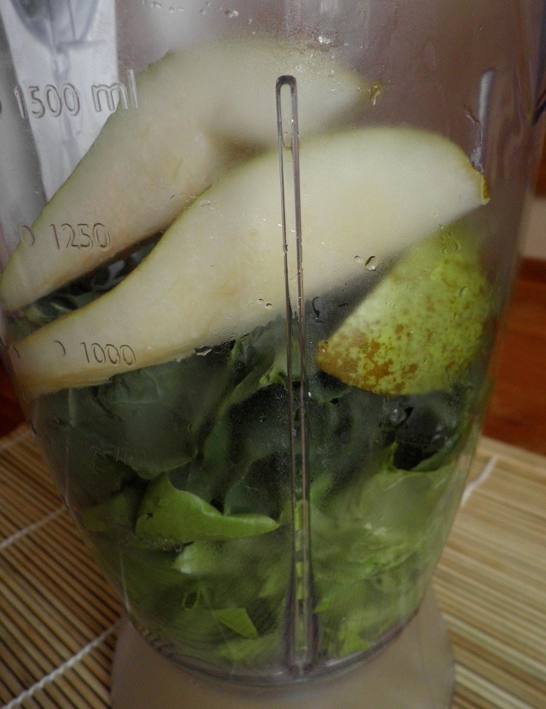 zelené smoothie hruška