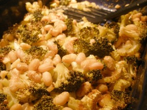 Zapečené sojové boby s řapíkatým celerem a brokolicí