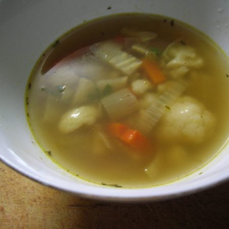 Celerovo-květáková polévka