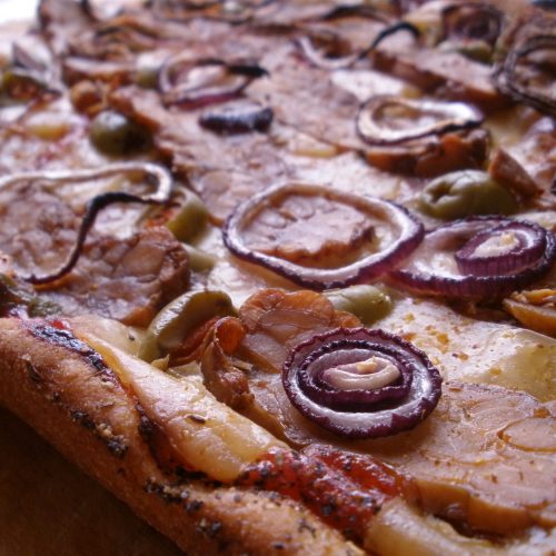 Tempehovo -„sýrová“ pizza